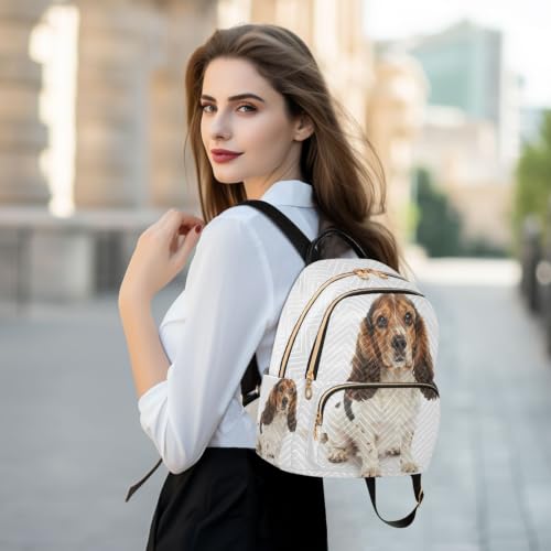Sac à dos chien tricolore mignon : rangez tout avec élégance sans effort