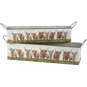 Primitivesbykathyhighlandcowsbinset Urban Country Home Decor Primitives by kathy highland cows bin set urban country home decor