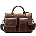 SFFZY Bolso de maletero de los hombres bolsa de la computadora portátil de los hombres bolsos de oficina para hombres Maletín de documentos de negocios (Color : Brown, Size : 26x37cm)