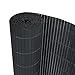 Produktbild UISEBRT Sichtschutzmatte PVC Sichtschutzzaun Windschutz Sonnenschutz für Balkon, Garten und Terrasse, 90x400cm, Grau