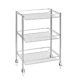 Andrea House CC64040 3C.-Carrello Da Cucina, In Metallo, Dimensioni: 43 X 62,5 X 30 cm