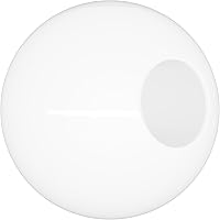Vista 14 de KASTLITE Globo de poste de lámpara de acrílico transparente de 16 pulgadas Textura suave con apertura sin cuello de tamaño personalizado
