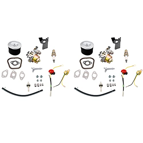 JJing 2 Pack Adjustable Carburetor Air Filter Kit for Honda