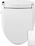 LE99 Bidet Toilet Seat, Fits Elongated Toilets, Electric Bidet with Remote, Warm Air Dryer, Strong Wash Mode, Stainless-Steel Nozzle, Saved User Settings & Easy Installation