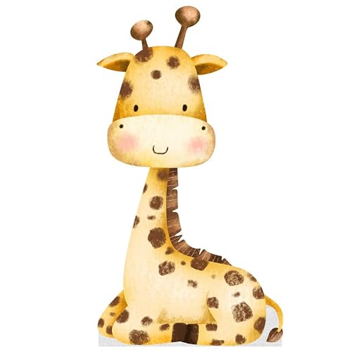 Watercolor Animal Cardboard Cutout, Stand Up, Standup - Giraffe