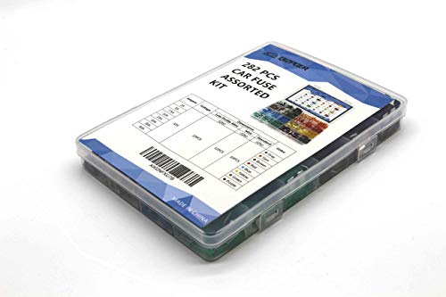 282 Pieces Car Fuses Assortment Kit - Blade Fuses Automotive - Standard & Mini & Low Profile Mini Size (2A/5A/7.5A/10A/15A/ 20A/30A/40AMP/ATC/ATO) Replacement Fuses for Marine, Auto, RV, Boat, Truck