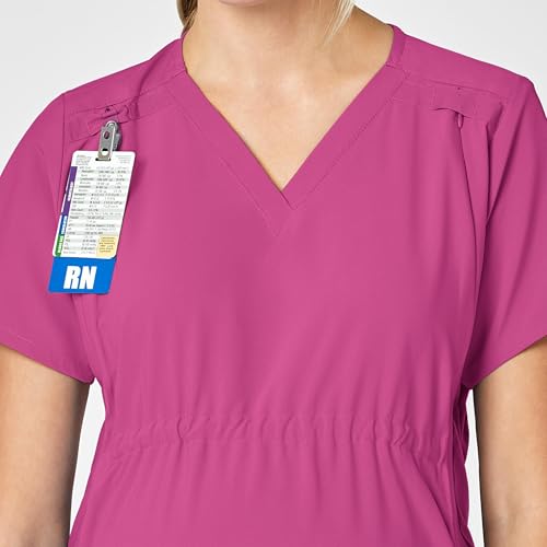 WINK W123 Maternity V-Neck Scrub Top, Hot Pink, XL by WINK - Used condition - Image 2