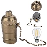Robustes et sûrs : fabriqués à partir de métal de qualité, ces supports de lampe sont robustes et construits pour durer..La connexion sécurisée par filetage garantit un ajustement serré et sûr pour vos ampoules.