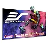 Elite Screens Aeon CineGrey 5D 165” Fixed Frame CLR/ALR Projector Screen 16:9, Edge-Free Design, Ceiling & Ambient Light Rejecting, Wall Mounted, Standard Throw Compatible for Home Theater, AR165DHD5