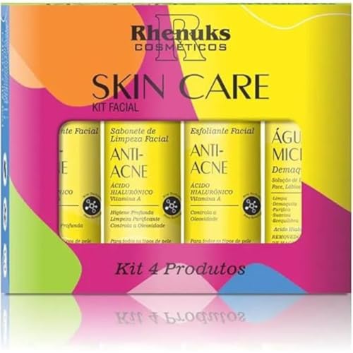 Skin Care - Kit Facial Anti Acne Uso Diário (4 Produtos)