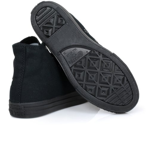 Converse Baby Chuck Taylor All Star Canvas High Top Sneaker, Black Monochrome, 3 M Us Infant #TOP3