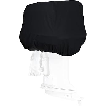 Outboard Cover Boat Engine Cover Outboard Protective Cover with UV Resistance Waterproof Tarpaulin for Outboard Motor Outboard Engine Cover 15-250 HP