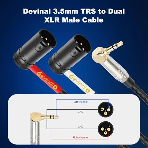 Câble XLR à angle droit pour interview vidéo et micro sur reflex 91 cm