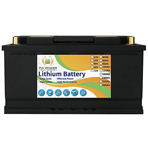 image for FLLYROWER 12v 100ah Lifepo4 Battery with Grade A Cells and Perfect BMS