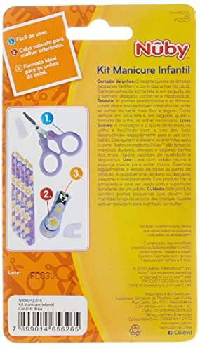 Nûby, Kit Manicure Infantil Rosa