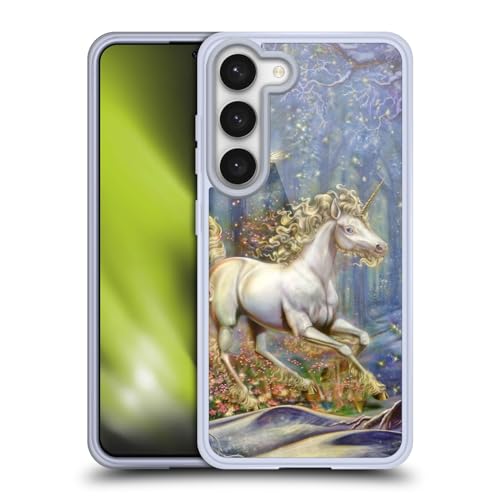 Funda de gel para Samsung S23 5G Head Case Designs Unicornio Mítico Myles Pinkney