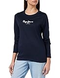 BASIC JERSEY Pepe Jeans Camila L/S Camisetas, Azul (Dulwich), S para Mujer