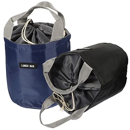 Cabilock 3 Juegos Bolsas De Aislamiento Storage Bags Lancheira Food Container Portaalimentos Hielera Redonda Bolsa Más Bolsa Bento Para El Hogar Comida Bento Tela Oxford 2 Piezas * 3