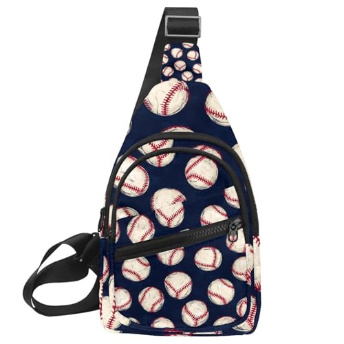 Sac à dos à bandoulière de baseball avec sac banane et sangle réglable