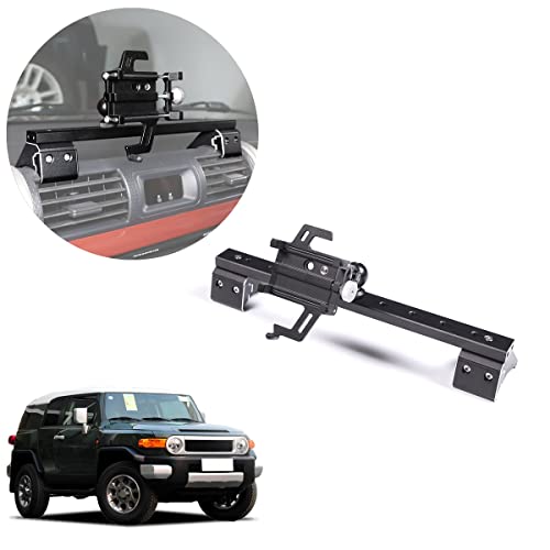 Car Phone Holder Compatible Toyota @FJ Cruiser 2007-2021 Car Center Console Hands Free Dashboard Vents Multifunctional Track Phone Holder Accessories (Multifunctional mobile phone holder, Style D)