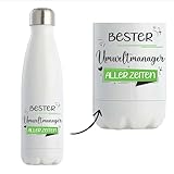 Thermosflasche Herren Bester Umweltmanager aller Zeiten - Trinkflasche für Büro, Schule & Sport, auslaufsicher und wiederverwendbar, Geschenk zum Geburtstag für Kollegen oder Chef
