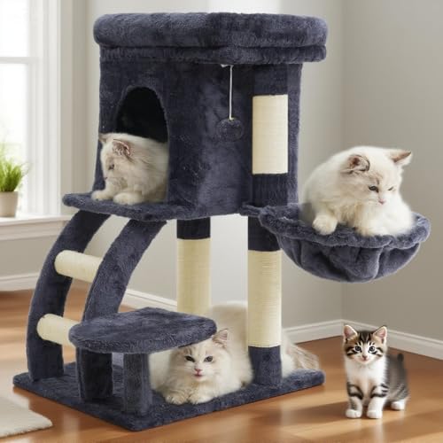 Heybly Cat Tree Tower, Cat condo for Indoor Kittens, Cat