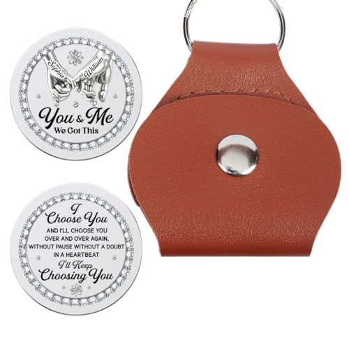 Choose You Over Again - Personalized Pocket Hug, Romantic Anniversary Token, Custom Couple Keepsake, Long Distance Relationship Gift, Heart Felt Love Token, Personalized Wallet Card Alternative