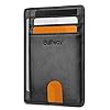 Buffway Slim Minimalist Front Pocket RFID Blocking Leather Wallets for Men and Women