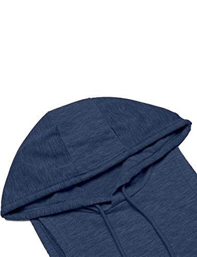 Image of Poriff Mens Tank Top with Hood Pocket Gym Hoodie Workout Sleeveless Muscle Shirt