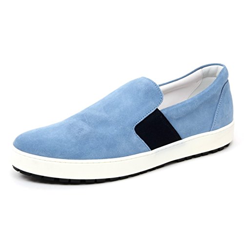  HOGAN B4922 Sneaker Uomo H242 Scarpa Pantofola Slip on Azzurro Shoe Man [7.5]