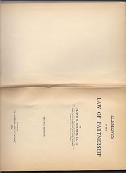 Hardcover Elements of the Law of Partnership [Unknown] Book