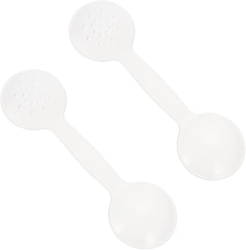 2Pcs Handheld Eye Occluders for Vision Testing Equipment White