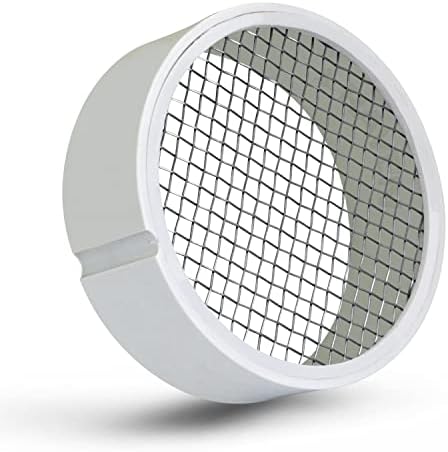 PVC Termination Cap Mesh Screen Vent Cover, Furnace & Roof Vent Cap, Stainless Steel Wire Round Exhaust Pipe Cover End 4" Inner & 4.5" Outer Diameter