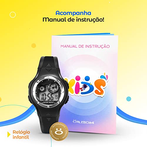 Relógio Infantil para Meninos e Meninas Com Luz, Pulseira Ajustável, Presente Crianças, Escola, Fest