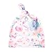 Baby Beanie Hat Top Knot Stretchy Soft for Girl"Bloom" by Copper Pearl