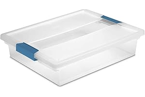 Sterilite 14 x 11 x 3 1/4" Clip Box, 6-Pack