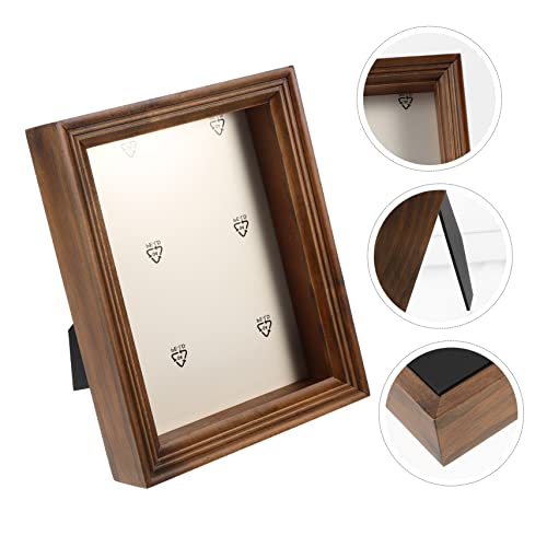 ABOOFAN 2 Pçs Caixa Moldura De Foto Sombra Caso Quadro De Mesa Shadowbox Display Caso Rústico Quadro