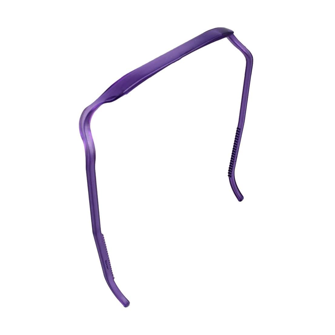 Zazzy Bandz - Curly Thick Hair - Medium Headband - Translucents (Relaxed, Purple Translucent)