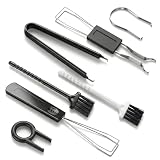7 Piece Keyboard Keycap Remover Switch Puller Set with Precision Tweezers and Cleaning Brushes Keyboard Brush Cleaner Kit for Mechanical Maintenance Deep Cleaning and Easy Component Removal