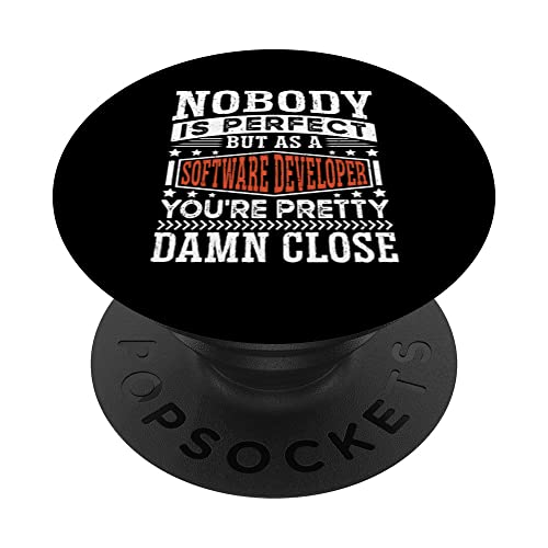 Funny Software Engineer Loves Coding - Desarrollador de software PopSockets PopGrip Intercambiable