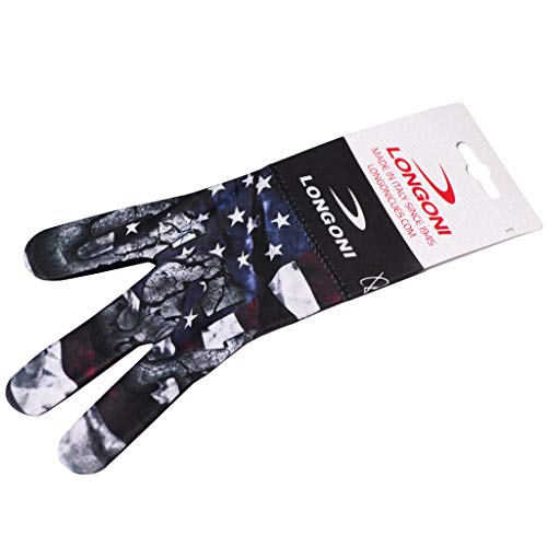 Longoni Billiard Pool Cue Glove Fancy Flag 4 for Left Hand - Thumbnail 5