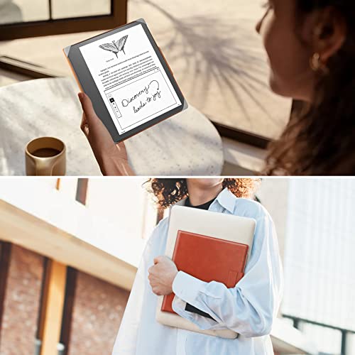 VOVIPO Custodia in carta digitale universale da 10,2 pollici, copertina per libro ultra sottile e leggera con protezione Cornor compatibile con Kindle Scribe 10.2/BOOX Note Air 2/Air 2 Plus 10.3-Brown - Image 6