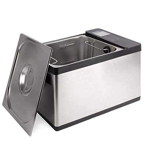 Sous Vide Wasserbad SV 12-2 in 1 Gerät - auf den Punkt gegarte Speisen, kein Übergaren - integrierte Umwälzpumpe - Temperaturbereich 0 °C – 99 °C einstellbar