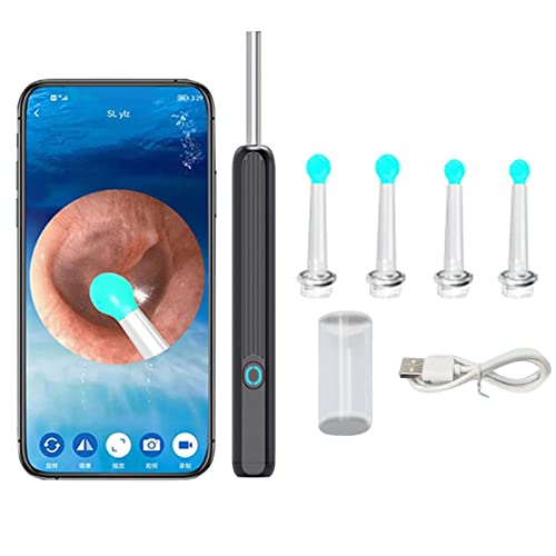 remoção cera - colher eliminação cera visível wi-fi,Limpador ouvido com câmera, kit limpeza ouvido c