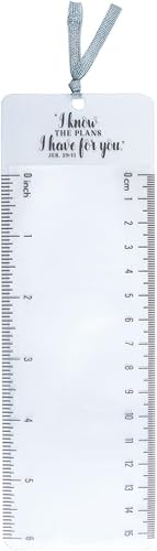 Miniatura 3 de Christian Art Gifts Marcapáginas de escritura con aumento de lectura clara para hombres, mujeres y niños: Be Still & Know - Salmo 46:10 versículo