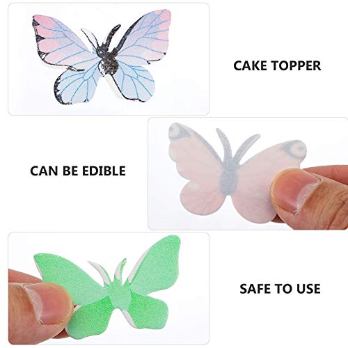 Gadpiparty 72 Pçs Toppers Enfeites Comestíveis Suprimentos Decoração Tema Glutinoso Sobremesa Sortid