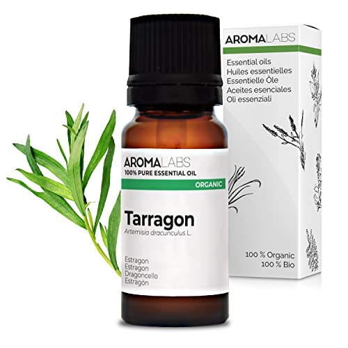 BIO - Aceite Esencial ESTRAGÓN - 10mL - 100% Puro, Natural, Quimiotipado y Certificado AB - AROMA LABS (Marca Francesa)