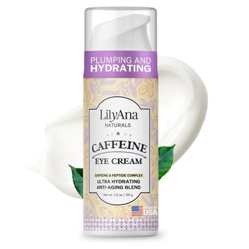 LilyAna Naturals Caffeine Eye Cream with Peptides for Dark...