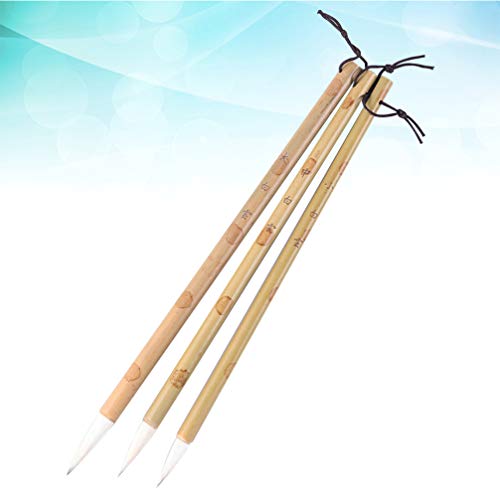 Escova chinesa de caligrafia ibasenice – 3 peças de pincéis de caligrafia, pincel de escrita chinesa