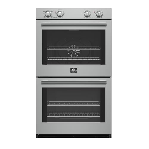 Forno Vomero 30-Inch Double Wall Oven – 10 Cu. Ft. Capacity, Stainless Steel, 7100W Convection, Mechanical Controls, Self-Cleaning Function